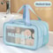 Dry Wet Separation Transparent PU Makeup And Travel Toiletry Bag 2