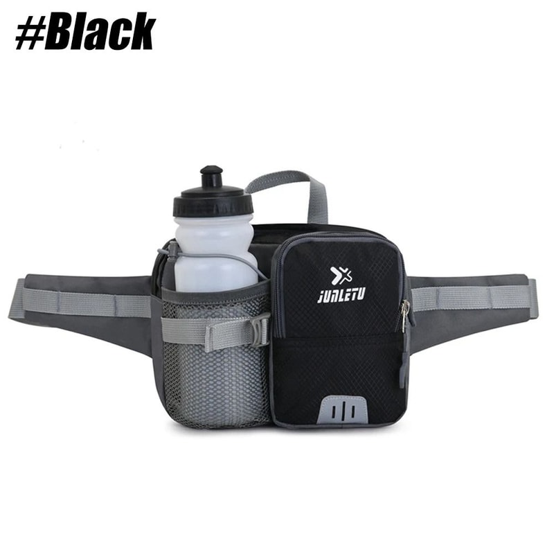 Water Resistant Adjustable Hiking Fanny Pack With Bottle Holder 1
