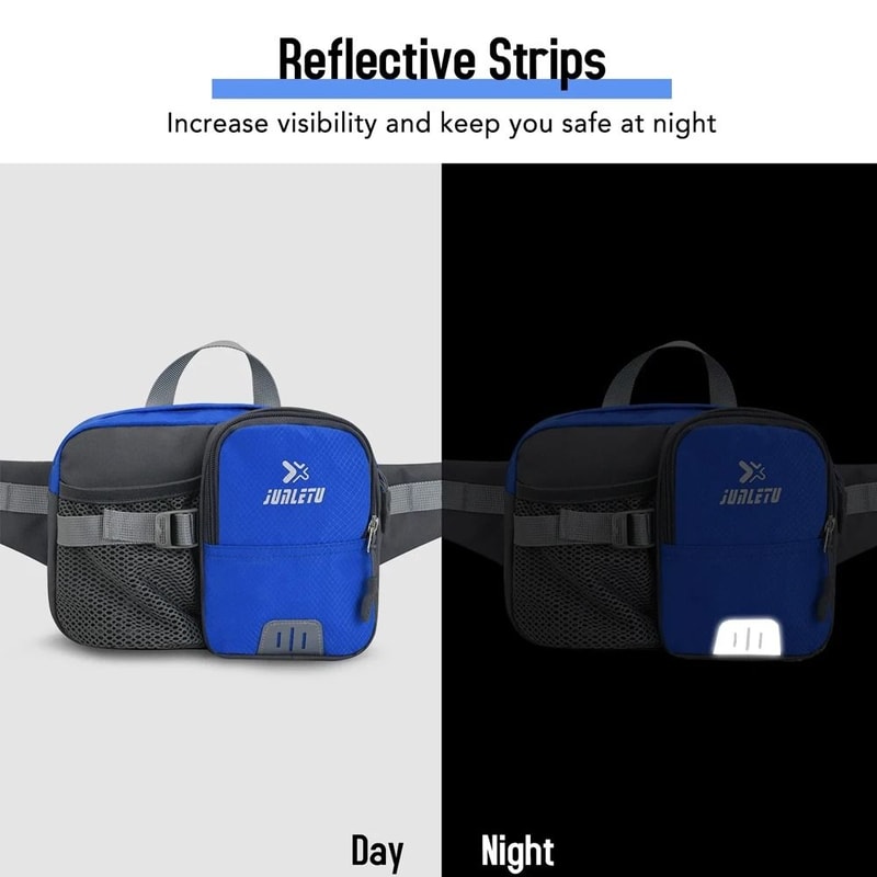 Water Resistant Adjustable Hiking Fanny Pack With Bottle Holder 6