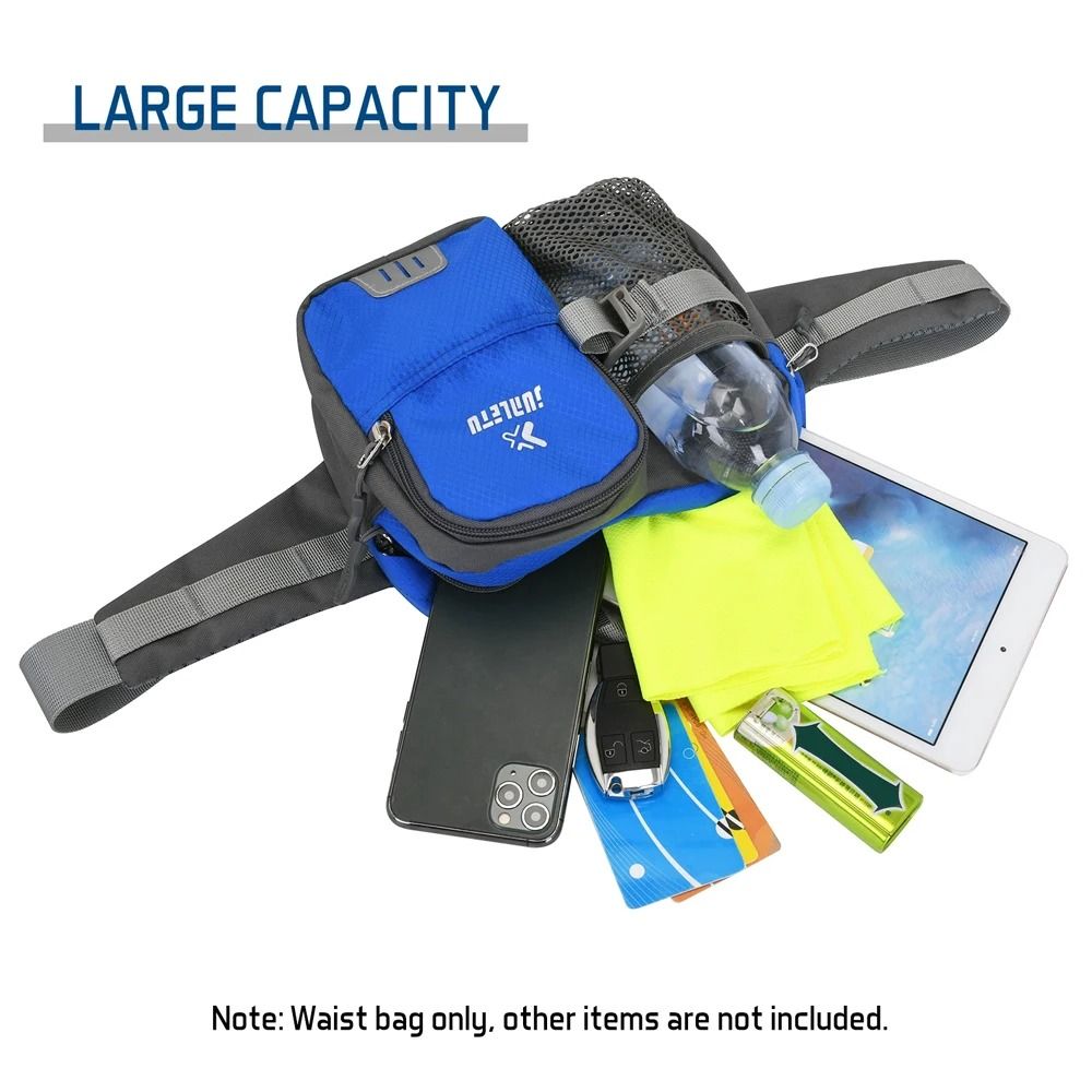 Water Resistant Adjustable Hiking Fanny Pack With Bottle Holder 7