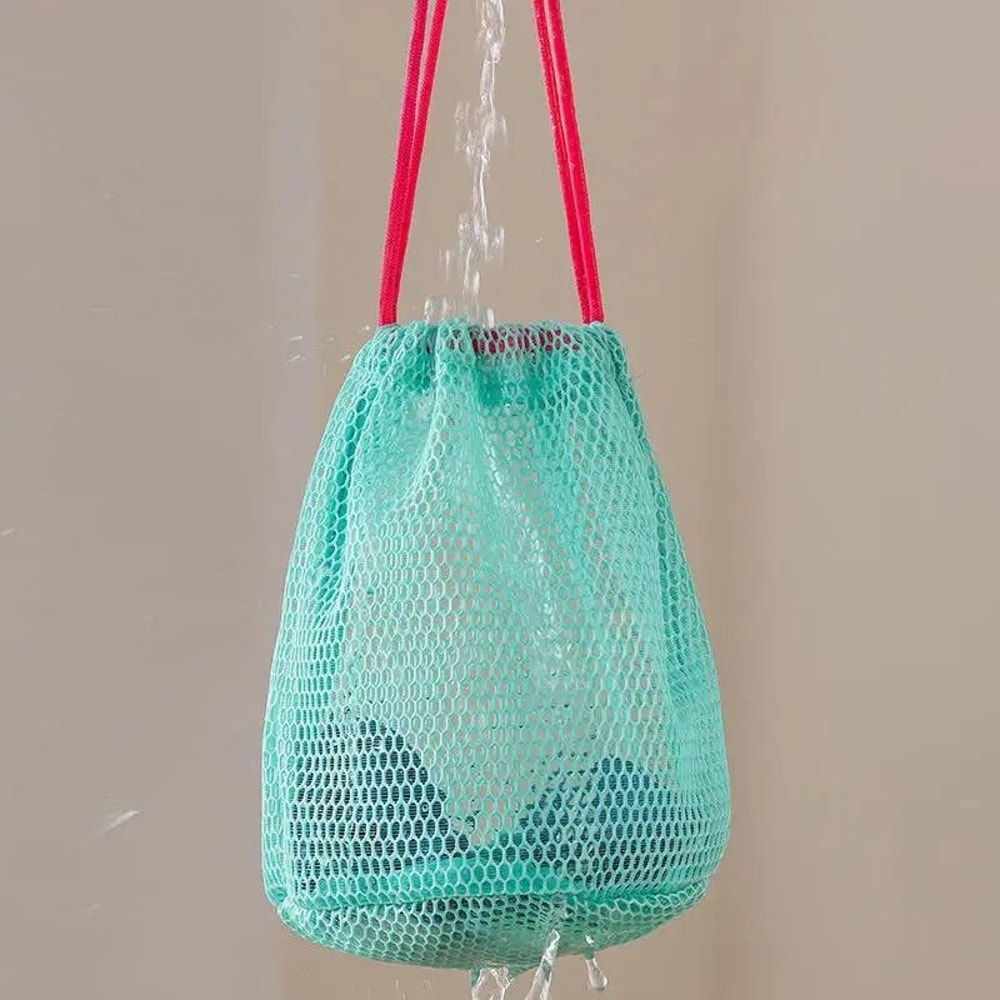 Nylon Mesh Drawstring Multi Purpose Travel Storage Pouch 7