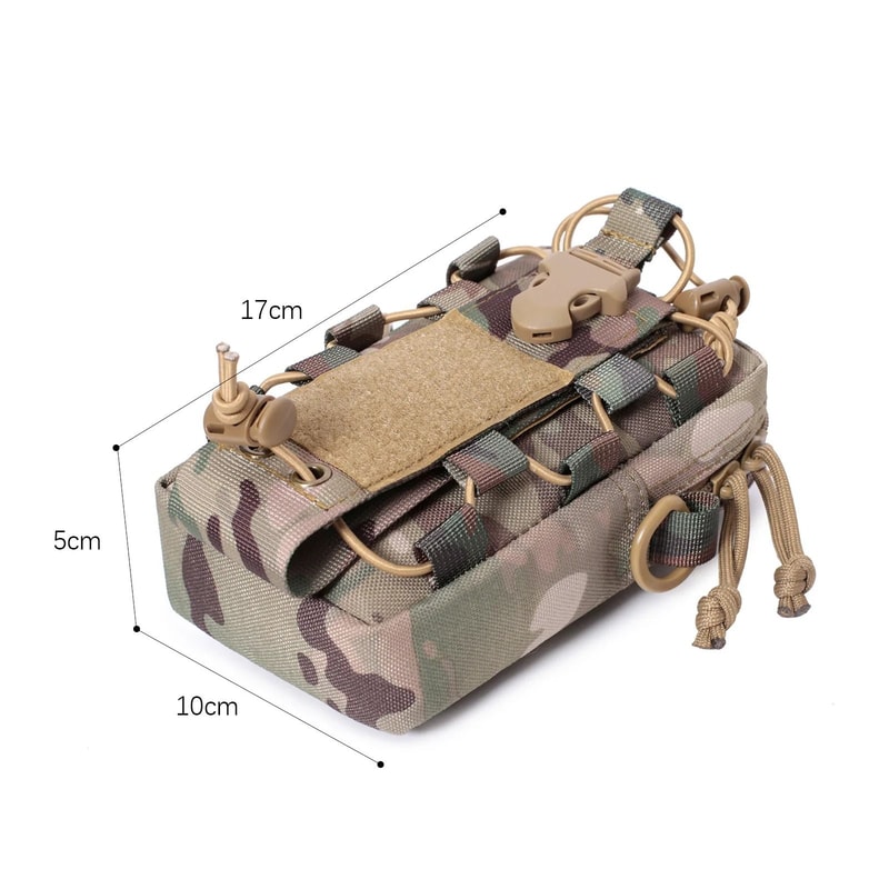 Molle EDC Water Bottle And Phone Waist Organizer Pouch 9