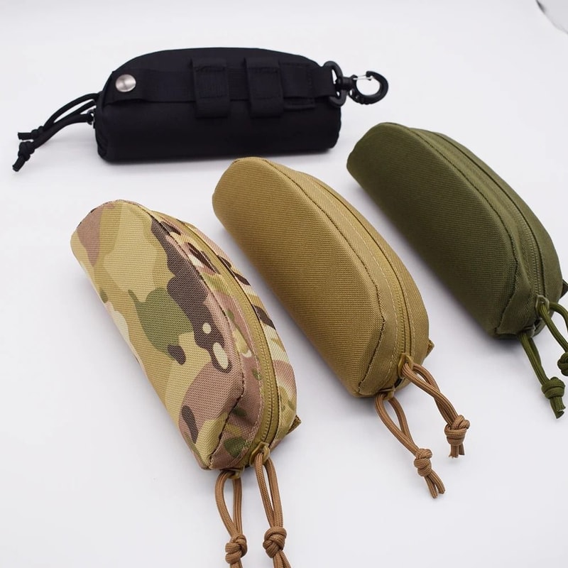 Tactical Molle Hard Shell Glasses Pouch Shockproof Eyewear Case 15
