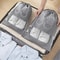Non Woven Waterproof Shoes Storage Bag Set For Closet And Travel 7
