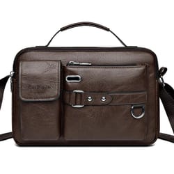 retro waterproof messenger laptop briefcase for men