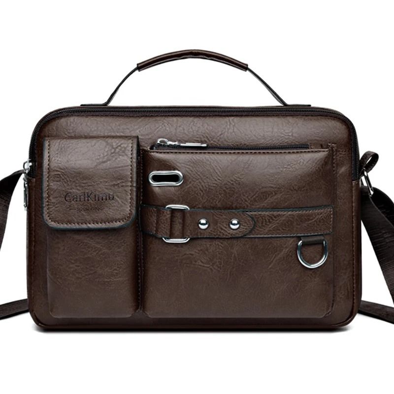 Retro Waterproof Messenger Laptop Briefcase For Men 0
