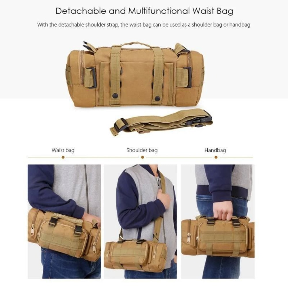 Multifunctional Camouflage Outdoor Sport Waist Bag For Hiking And Climbing 13