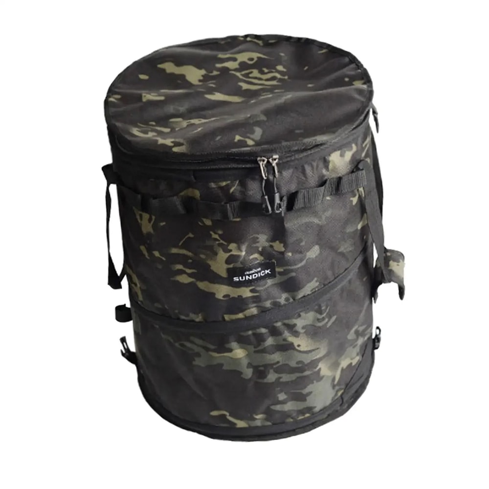 Collapsible Oxford Cloth Camping Trash And Storage Bucket 5