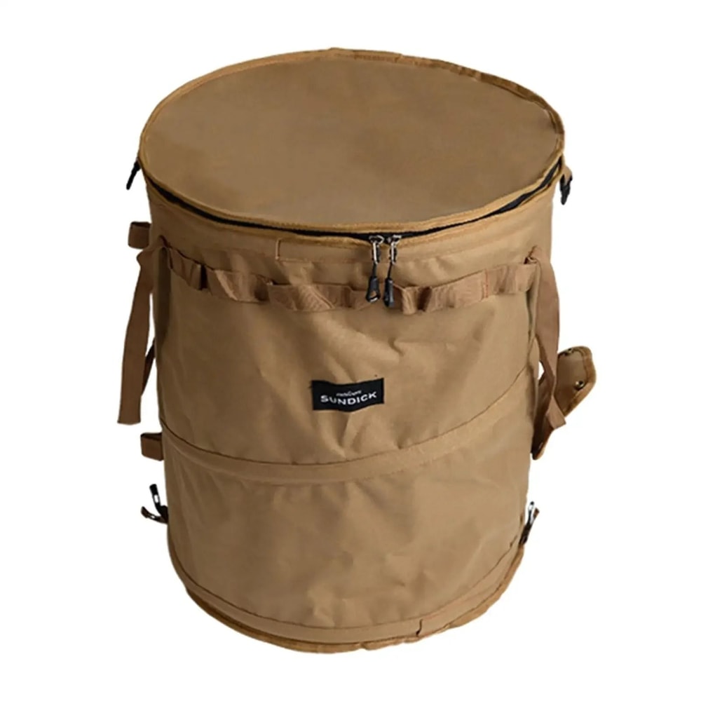 Collapsible Oxford Cloth Camping Trash And Storage Bucket 4