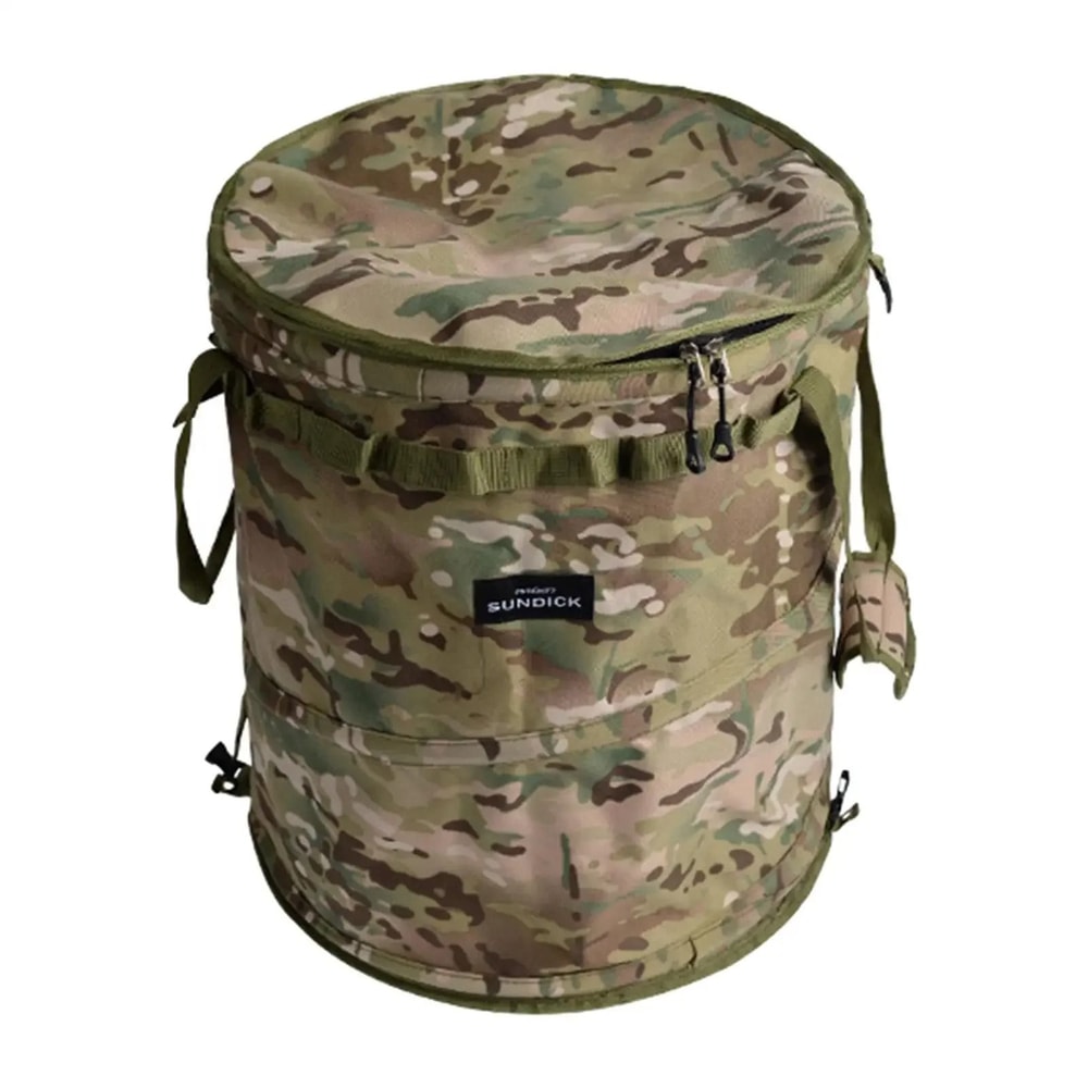 Collapsible Oxford Cloth Camping Trash And Storage Bucket 6