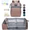 Lightweight Diaper Bag Backpack With Folding Crib Travel Bed 6