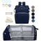 Lightweight Diaper Bag Backpack With Folding Crib Travel Bed 8