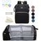 Lightweight Diaper Bag Backpack With Folding Crib Travel Bed 7