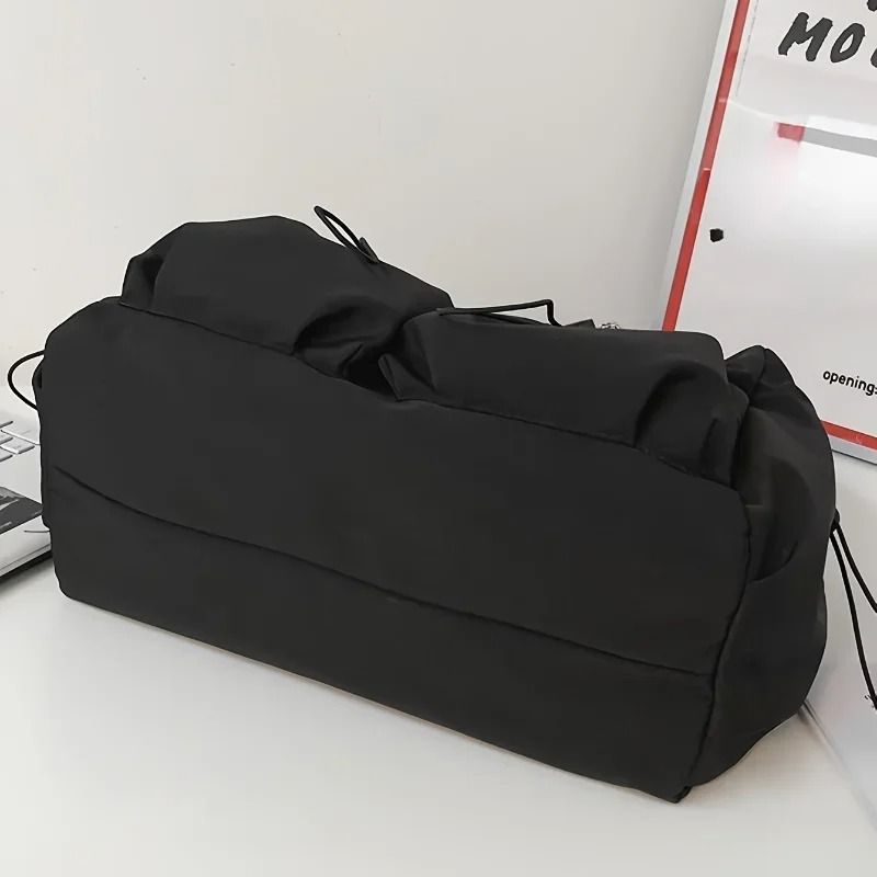 Fashion Crossbody Bag With Drawstring Accent And Zipper Closure 6