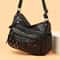 Vintage PU Crossbody Bag Retro Multi Layer Messenger Handbag 9