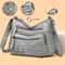Vintage PU Crossbody Bag Retro Multi Layer Messenger Handbag 4