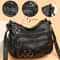 Vintage PU Crossbody Bag Retro Multi Layer Messenger Handbag 2