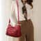 Vintage PU Crossbody Bag Retro Multi Layer Messenger Handbag 7