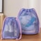 Nylon Mesh Drawstring Pouch Multi Purpose Travel Organizer Bag 9