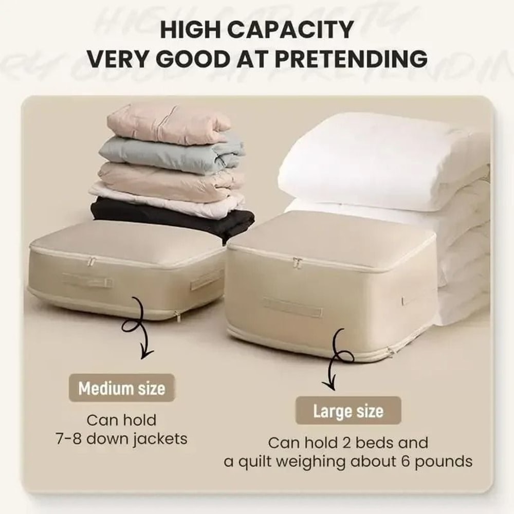 Large Capacity Self Compression Storage Bag For Duvets And Moving 13