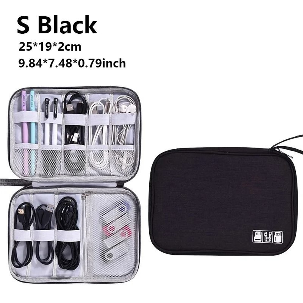 Waterproof Cable Organizer Travel Digital Accessories Storage Bag 1