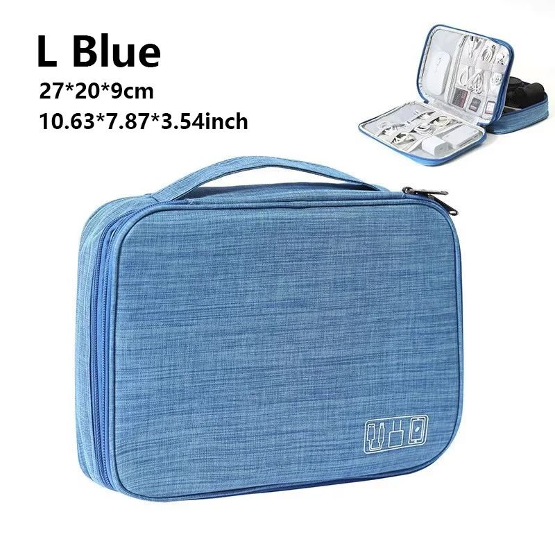 Waterproof Cable Organizer Travel Digital Accessories Storage Bag 18