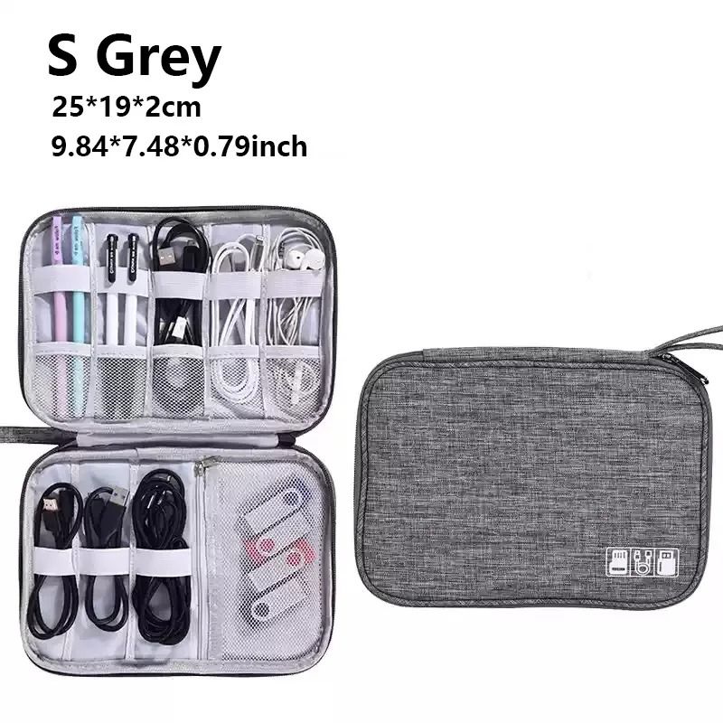 Waterproof Cable Organizer Travel Digital Accessories Storage Bag 4