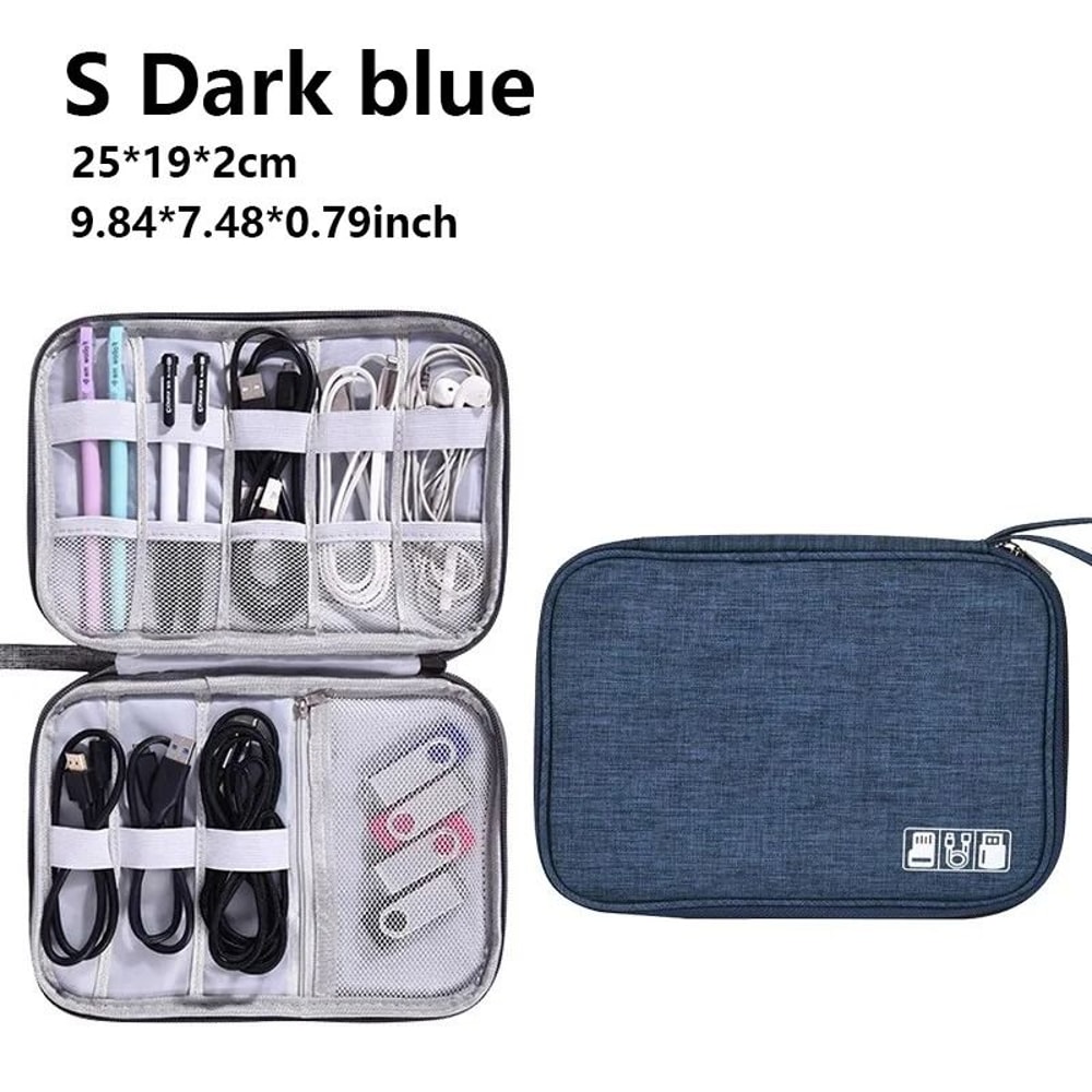 Waterproof Cable Organizer Travel Digital Accessories Storage Bag 3