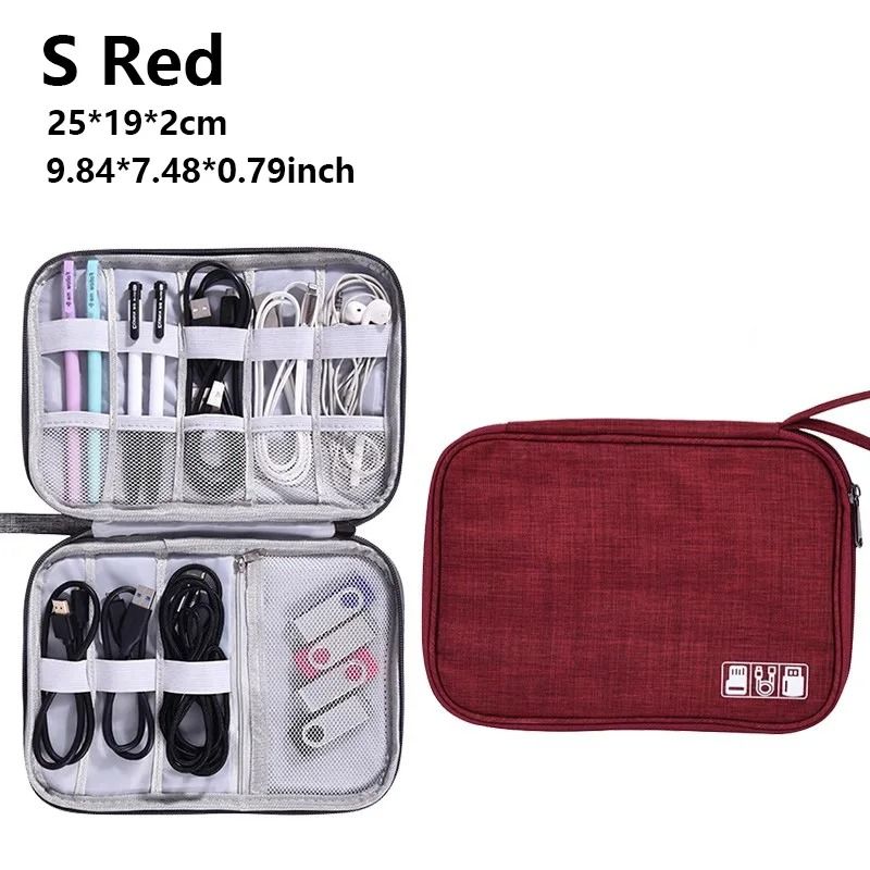 Waterproof Cable Organizer Travel Digital Accessories Storage Bag 2