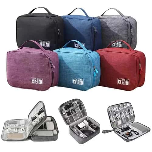Waterproof Cable Organizer Travel Digital Accessories Storage Bag