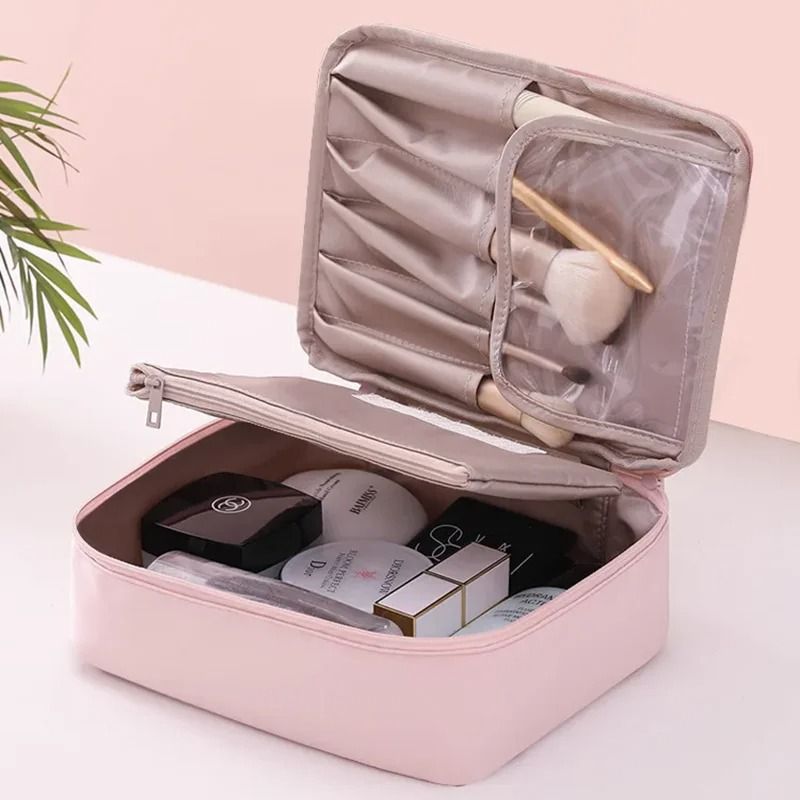 Large Capacity Travel Makeup Organizer Portable Cosmetic Washing Bag 0