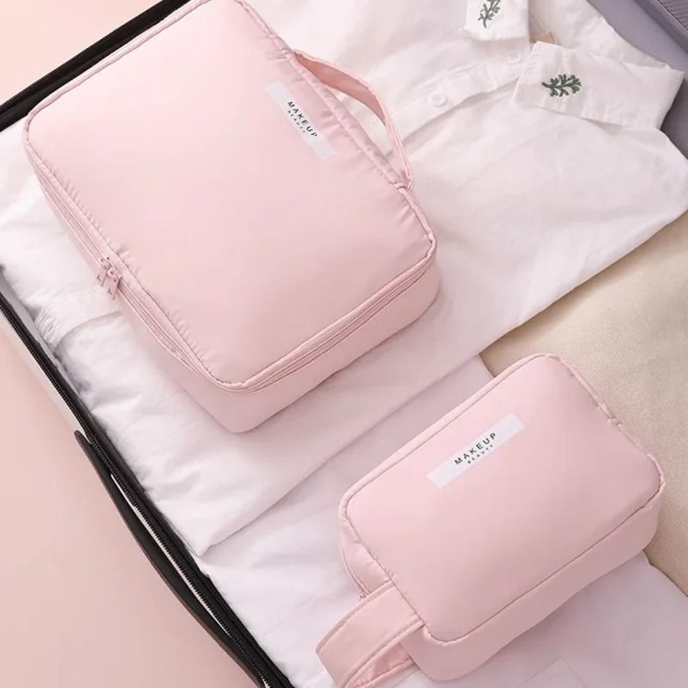 Large Capacity Travel Makeup Organizer Portable Cosmetic Washing Bag 10