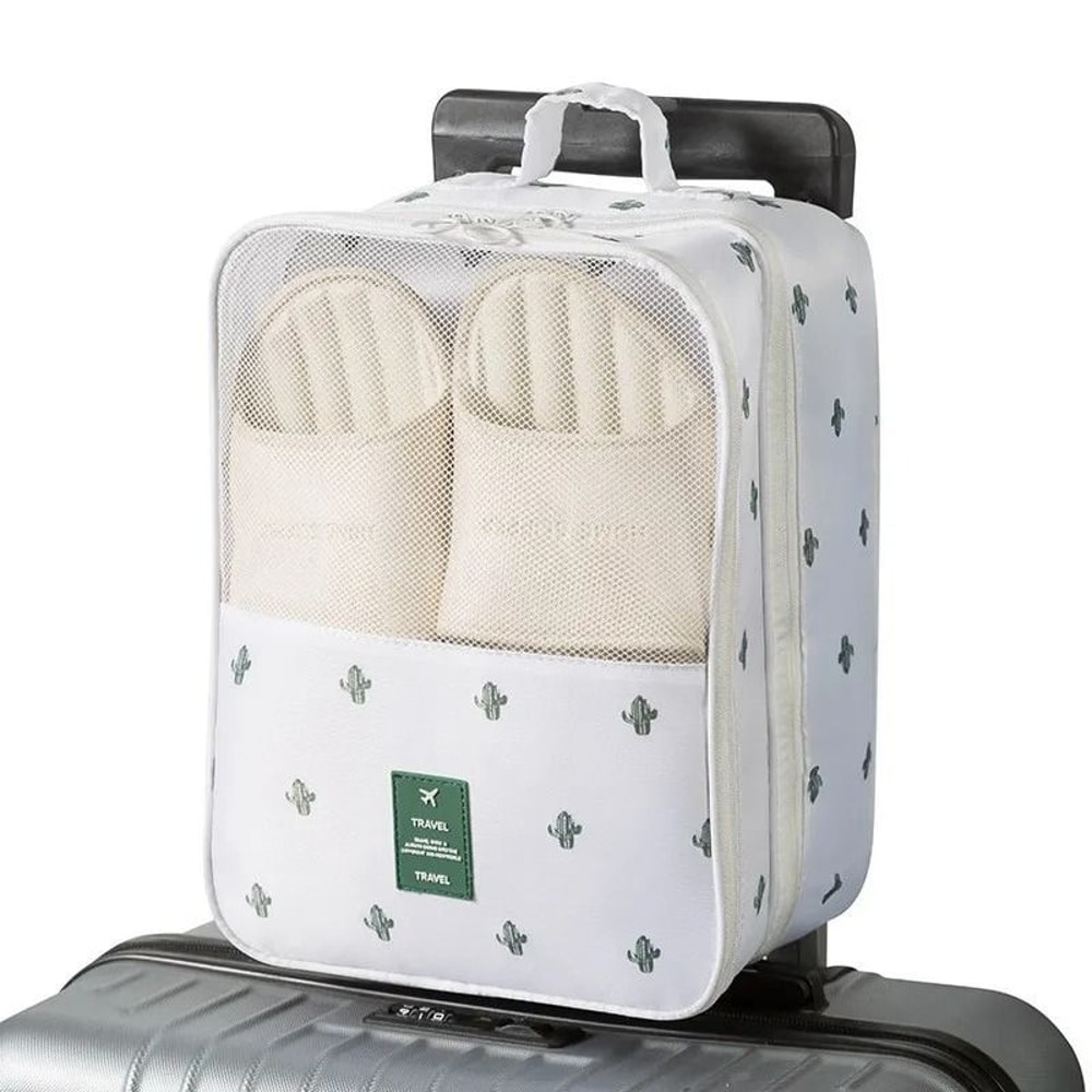 Portable Waterproof 3 Layer Shoe Storage Organizer For Travel 9