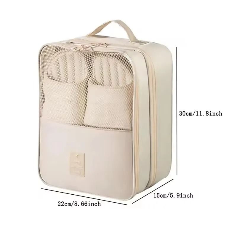 Portable Waterproof 3 Layer Shoe Storage Organizer For Travel 14