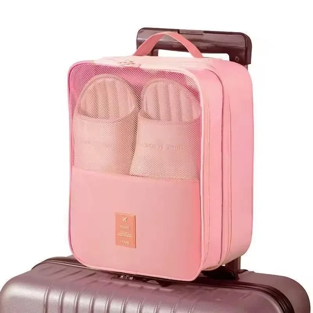 Portable Waterproof 3 Layer Shoe Storage Organizer For Travel 6