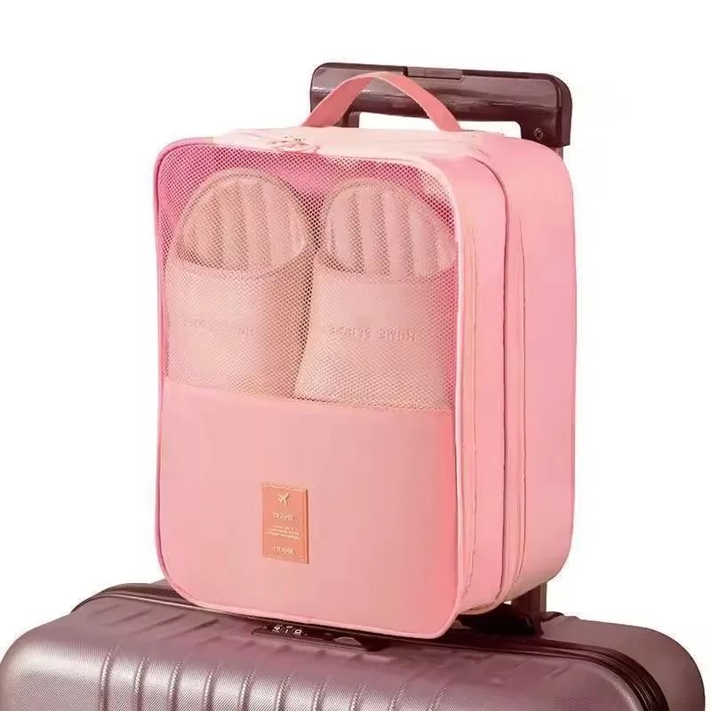 Portable Waterproof 3 Layer Shoe Storage Organizer For Travel 6