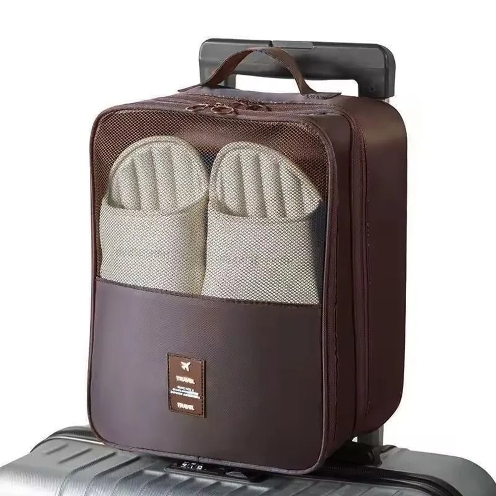 Portable Waterproof 3 Layer Shoe Storage Organizer For Travel 3