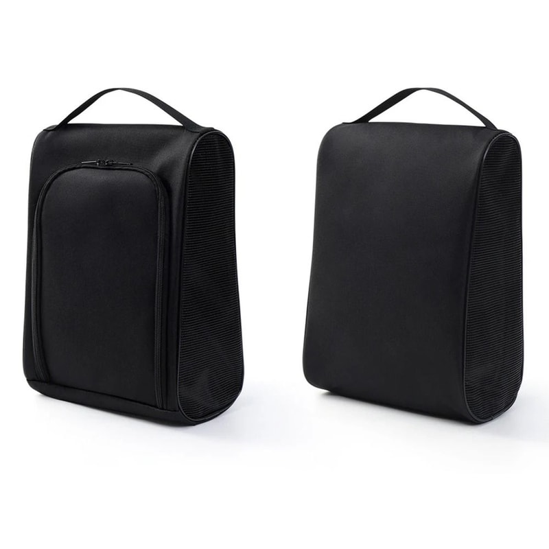 Black Oxford Cloth Travel Shoe Storage Bag For Sports And Business 6