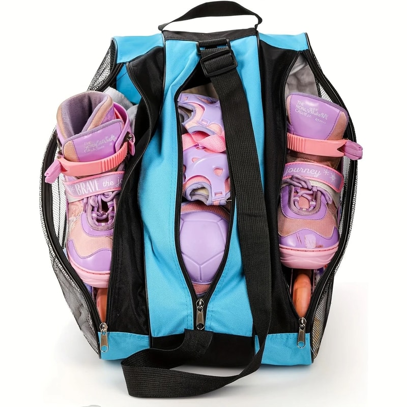 Three Layer Large Capacity Skate Storage Bag With Adjustable Shoulder Strap 10