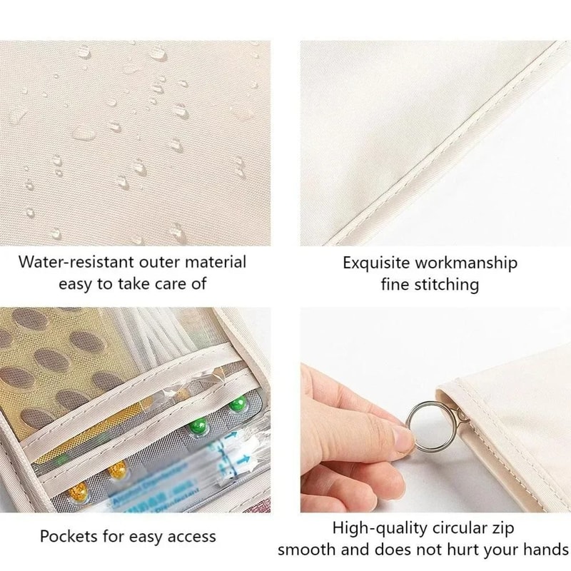 Mini Medical Pouch Portable Foldable First Aid Storage Bag 4