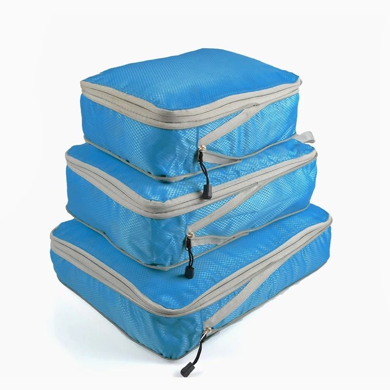Compressible Packing Cubes Foldable Waterproof Travel Luggage Organizer 1