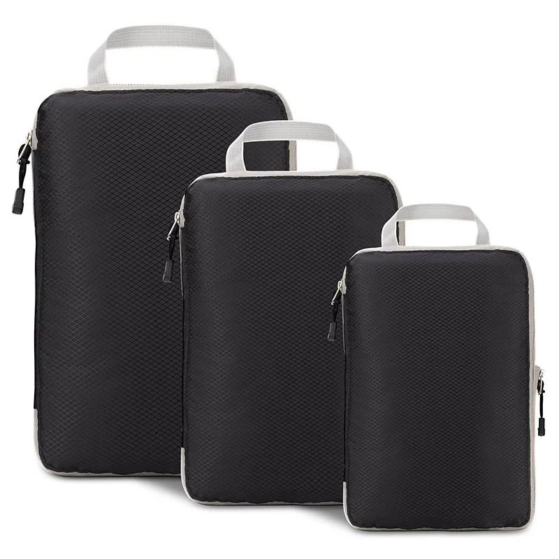 Compressible Packing Cubes Foldable Waterproof Travel Luggage Organizer 13