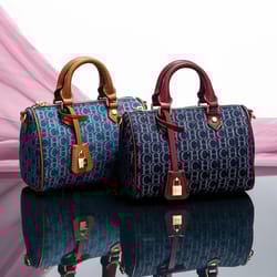 womens cowboy splicing pillow bag casual party shoulder handbag