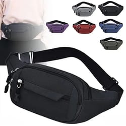 multifunctional large capacity waist bag anti splash wear resistant belt pouch
