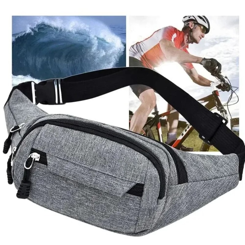 Multifunctional Large Capacity Waist Bag Anti Splash Wear Resistant Belt Pouch 10
