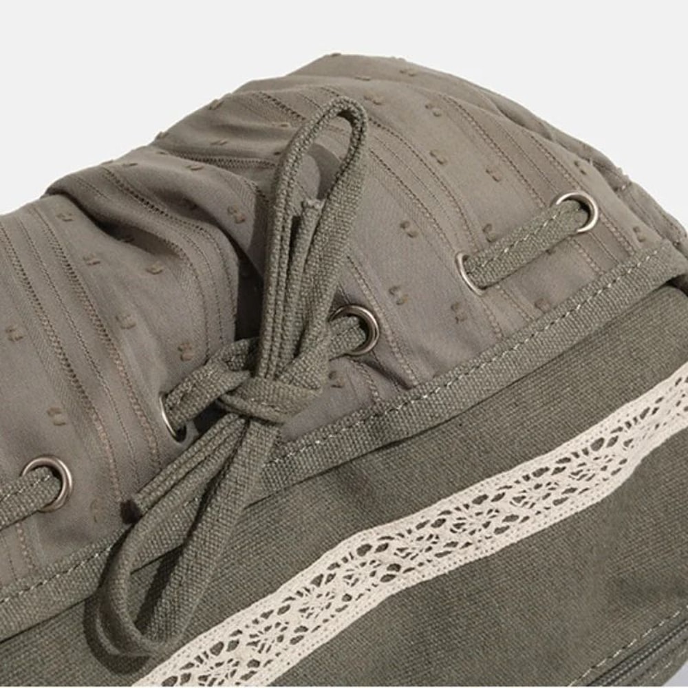 Y2K Denim Drawstring Shoulder Bag Vintage Streetwear Crossbody Handbag 6