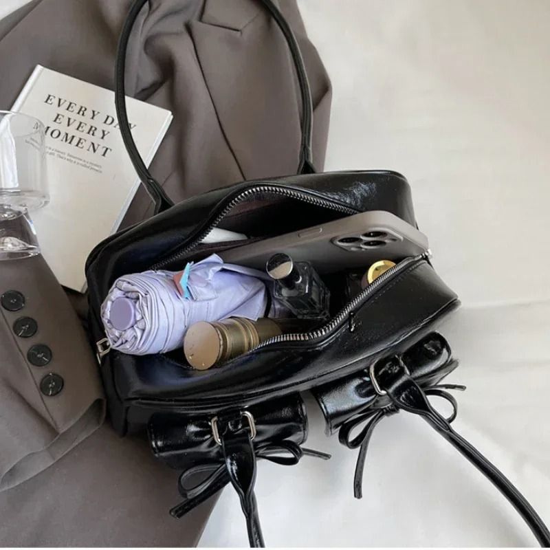 Vintage PU Leather Womens Shoulder Tote Bag Large Business Commute Handbag 9