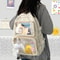 Kawaii Transparent Ita Backpack Large Capacity Anime School Bag 7