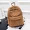 Corduroy Womens Backpack Fashion College School Travel Bag 1