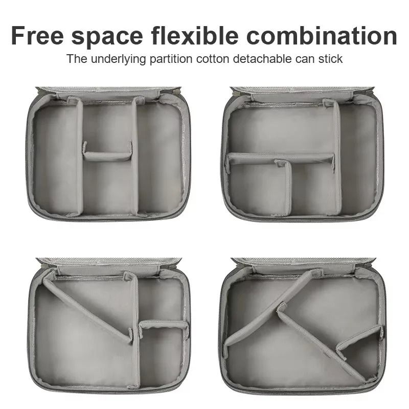 Portable Travel Cable Organizer Waterproof Electronic Accessories Storage Bag 9